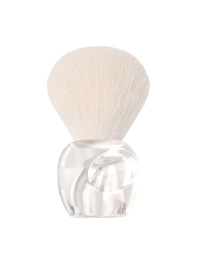 BQAN Nail Dust Brush Nail Art Dust Powder Remover Brush Nail Arts Dust Cleaner Brush Soft Kabuki Cleaner Brush for Makeup or Acrylic UV Gel Nail Arts (Transparent) - Image 1