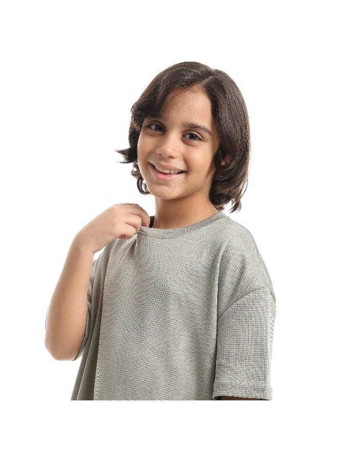 Caesar Boys' T-shirt biscuit fabric with round neck - Image 5