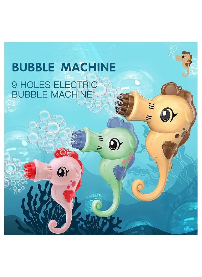 BEAUTY AMBITION Bubble Gun Blower Machine in Seahorse Shape Brown  - Image 3