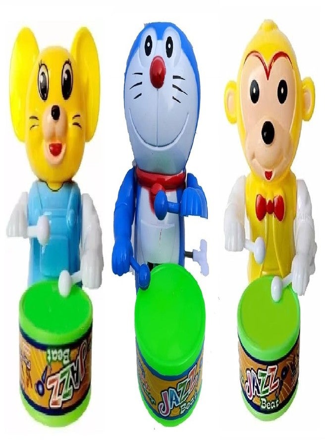 SHANVI MSToys Cute Drummer Pet Toys with Dancing Action for Kids Toys Sound Toys Key-Operated CAT-Dore-Monkey - Image 1