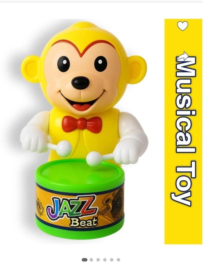 SHANVI MSToys Cute Drummer Pet Toys with Dancing Action for Kids Toys Sound Toys Key-Operated CAT-Dore-Monkey - Image 2