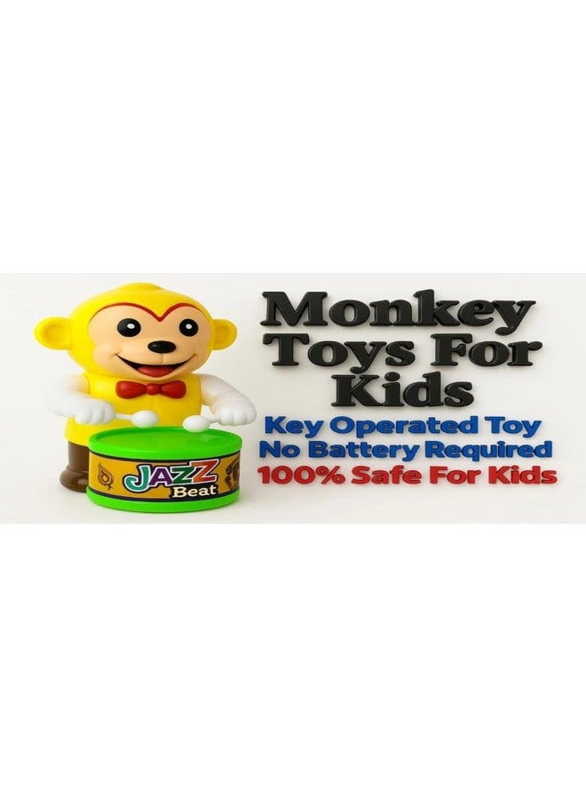 SHANVI MSToys Cute Drummer Pet Toys with Dancing Action for Kids Toys Sound Toys Key-Operated CAT-Dore-Monkey - Image 3