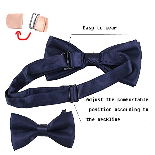 GUCHOL Child Kids Green Suspenders Bow Tie for Boys and Girls Adjustable Elastic Classic Accessory Sets Age 1 to 13 Year 26 INCH (1-5 Year) - Image 3
