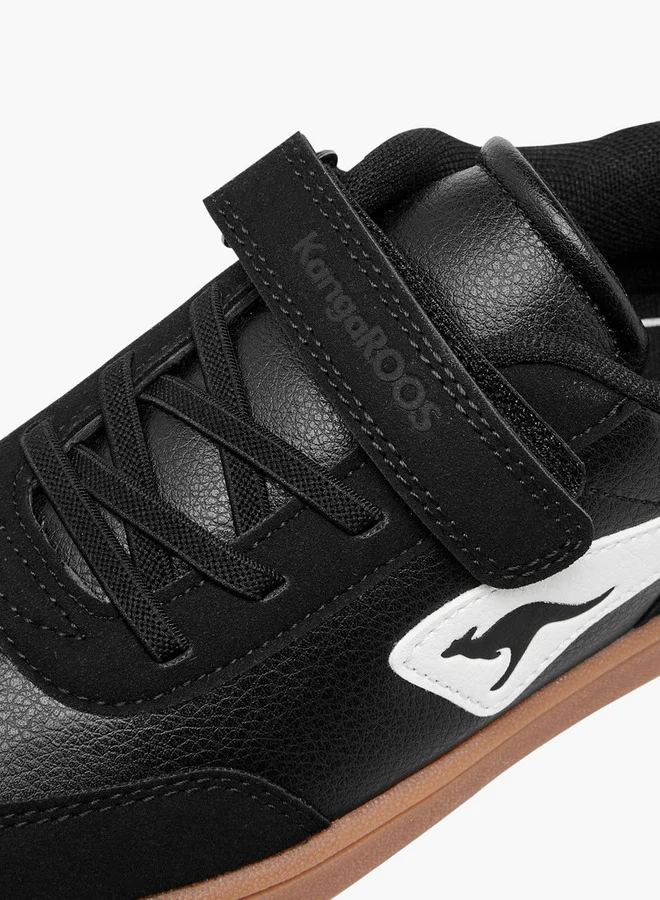 kangaROOS Boys' Panelled Sports Shoes with Hook and Loop Closure
