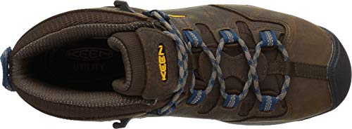 KEEN Utility Detroit XT Mid Steel Toe Waterproof Cascade BrownOrion Blue 9 D M - Image 3