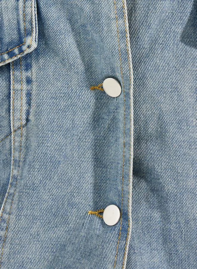 Styli Oversized Regular Length Denim Jacket