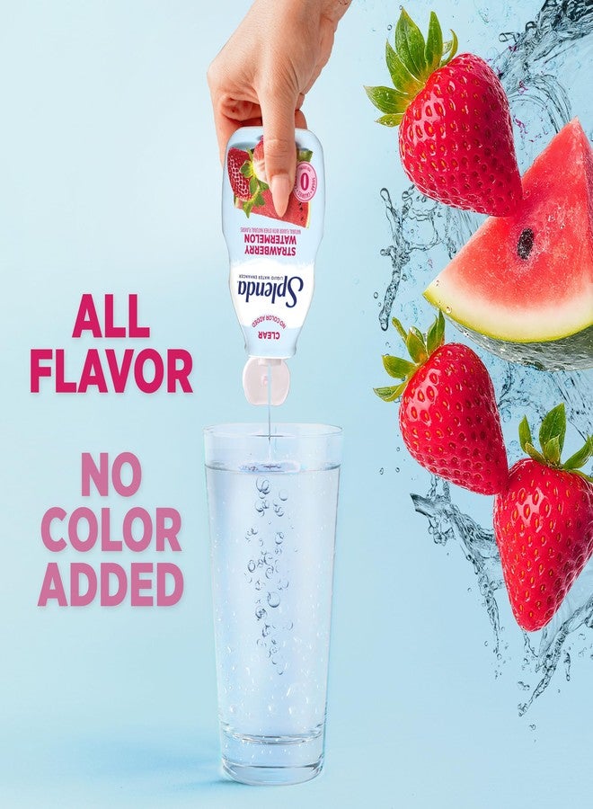 SPLENDA Liquid Water Enhancer Drops, Sugar Free, Zero Calorie, Natural Flavor, Concentrated Drink Mix, 3.11 Fl Oz Each Bottle (Strawberry Watermelon Clear, 2 Pack) - Image 2
