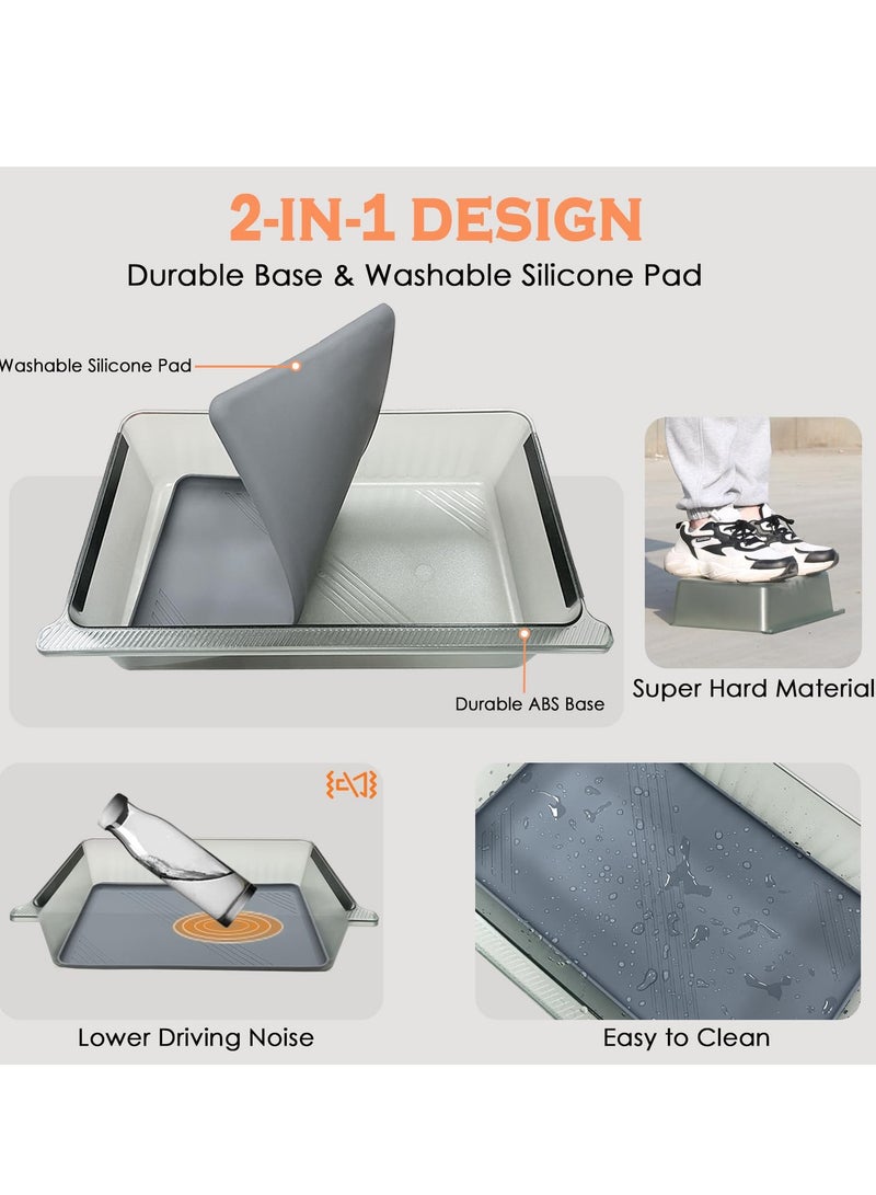 SYOSI Underseat Storage Box for Tesla Model Y and X 2021-2023, Driver and Passenger Underseat Tray Organizer with Silicone Pad, Hidden Organizer Console, Interior Accessories - Image 2