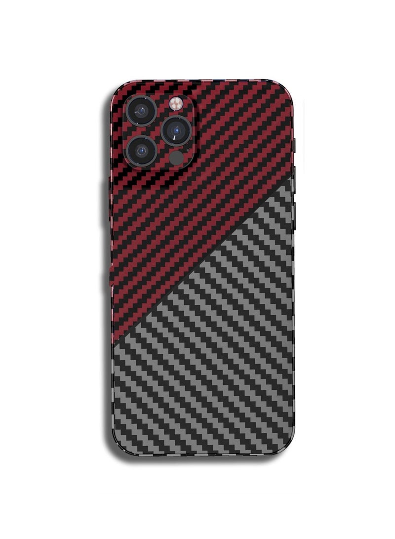 Loquat Suitable For  IPhone Shell Carbon Fiber Pattern PC Hard Shell Anti-drop Protective Cover - Image 1