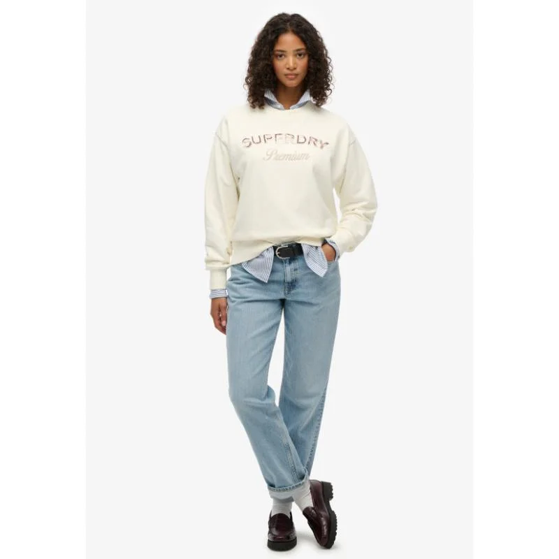 Superdry  Premium Design Loose Crew Sweatshirt for Women | Best Price UAE