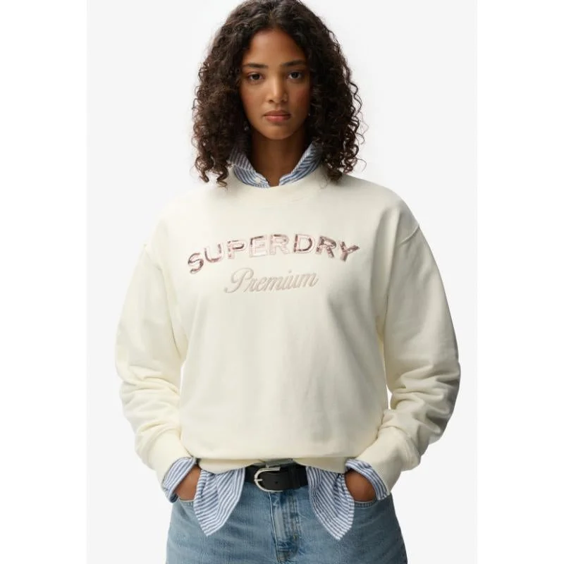 Superdry Premium Design Loose Crew Sweatshirt