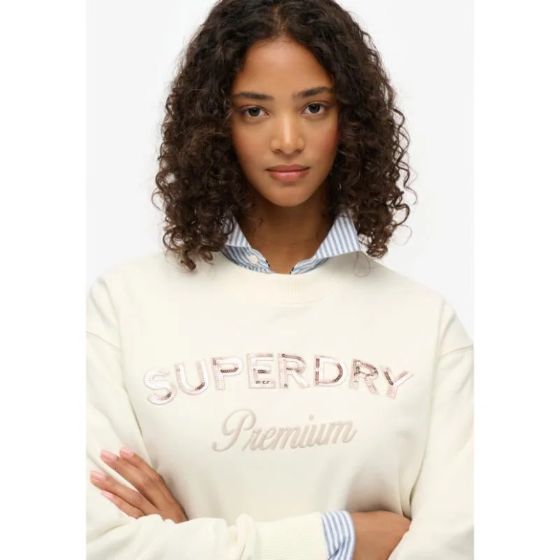 Superdry Premium Design Loose Crew Sweatshirt