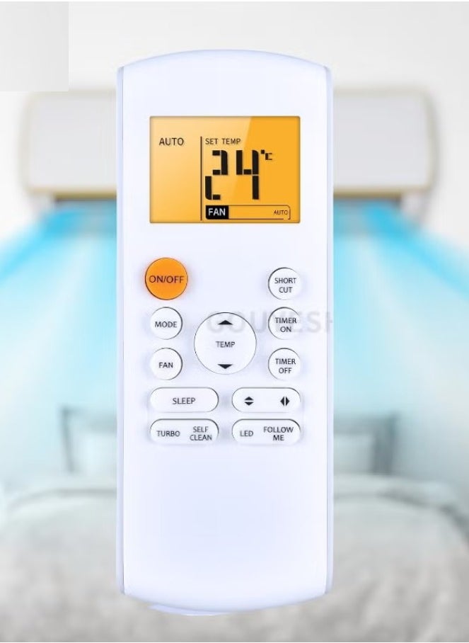 ELTRAZONE NEW Original Remote Control RG57A16/BGEF for Midea FRESH AC Air Conditioner | Compatible with RG57A2/BGEF Models | Cool & Heat Modes with Backlight for Easy Use - Image 4