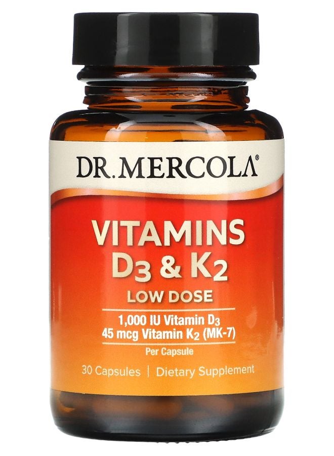Vitamins D3 & K2 Low Dose 30 Capsules