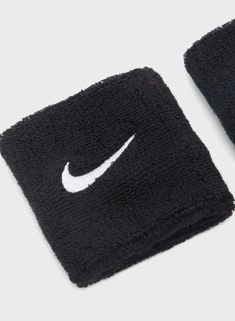 Nike 2 Pack Swoosh Classic Wristbands