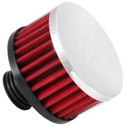 K+N K&N Vent Air Filter/Breather: High Performance, Premium, Washable, Replacement Engine Filter: Flange Diameter: 0.5 in, Filter Height: 1.75 in, Flange Length: 0.9375 in, Shape: Breather, 62-1495 - Image 1