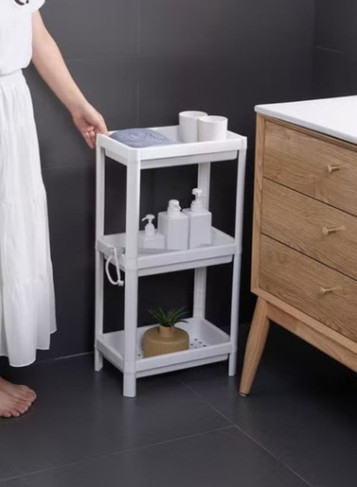 ALMUFARREJ 3 White Plastic Kitchen Organizer Shelves - Image 4