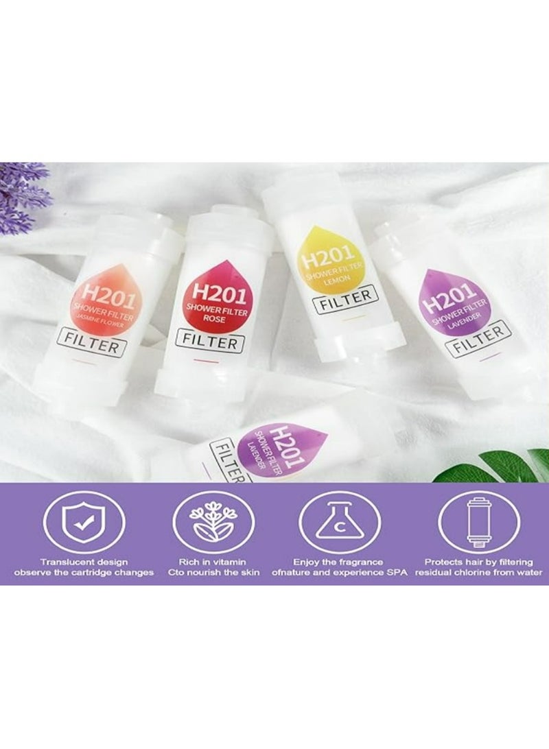 اتش 2 او مغذي الاستحمام ، فلتر رأس دش بفيتامين C ، منقي الماء العسر - Image 4