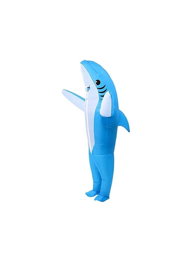 Adult Inflatable Shark Costume Party Cosplay Clothing Masquerade Halloween Party Festival Stage Performance,Size High 2.2m - Image 1
