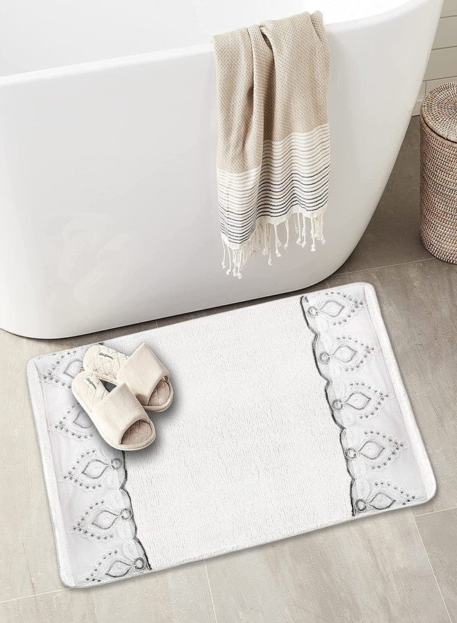 Popular Bath Collection Monaco, Bath Rug, White - Image 2