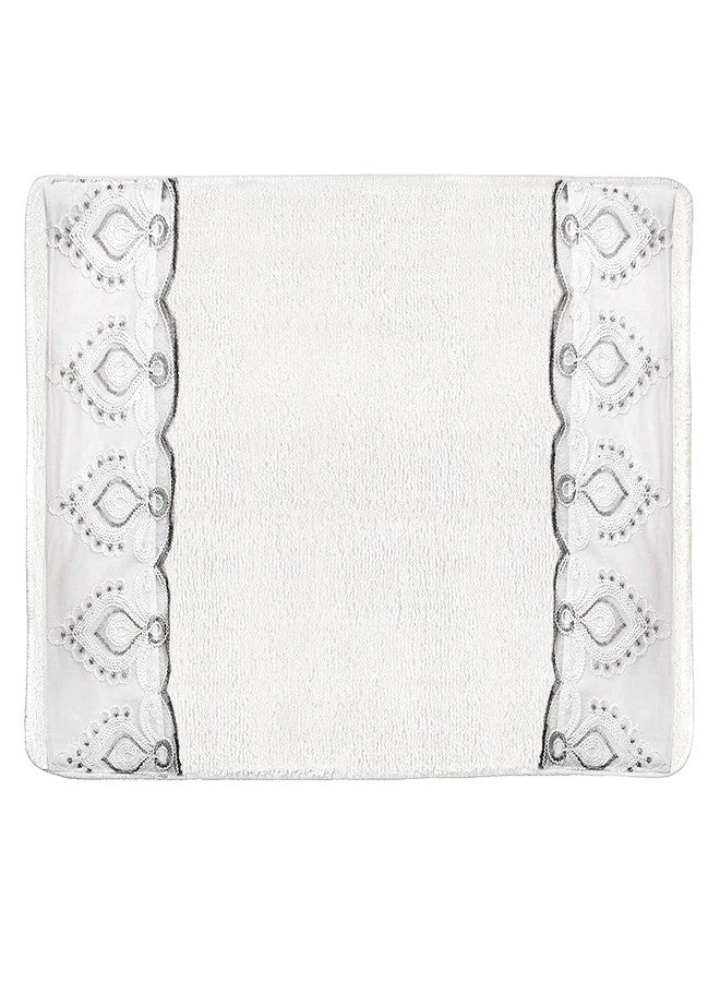 Popular Bath Collection Monaco, Bath Rug, White - Image 1