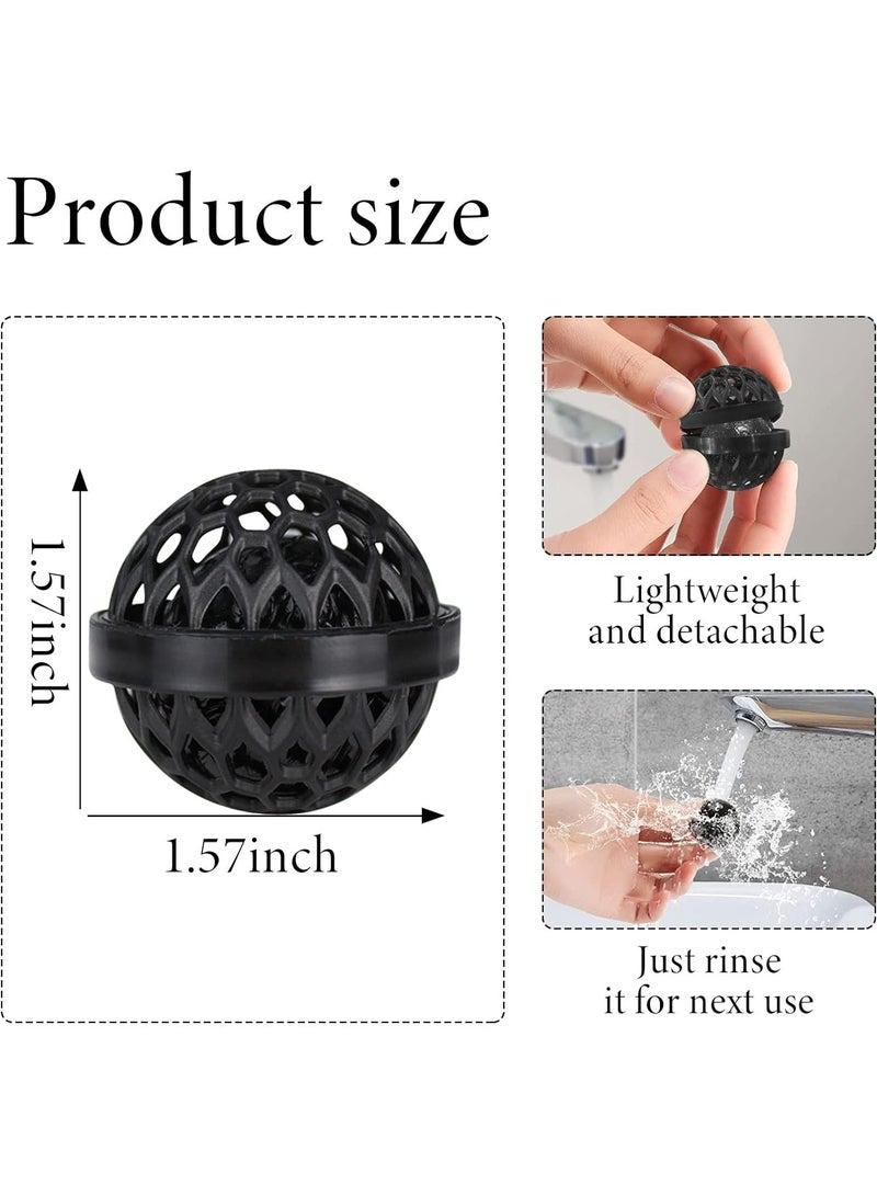 Oasisgalore 2pcs Sticky Bag Cleaning Balls | Purse & Backpack Cleaner (Black & Pink) - Image 3