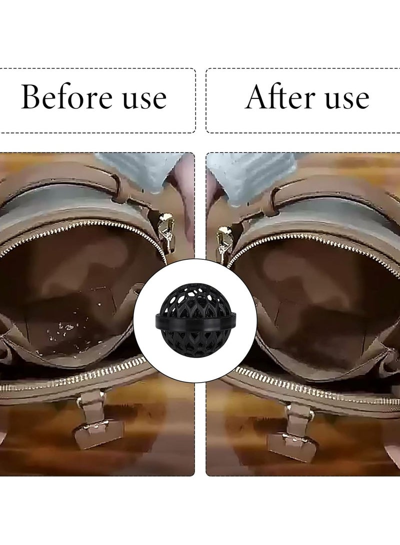 Oasisgalore 2pcs Sticky Bag Cleaning Balls | Purse & Backpack Cleaner (Black & Pink) - Image 5