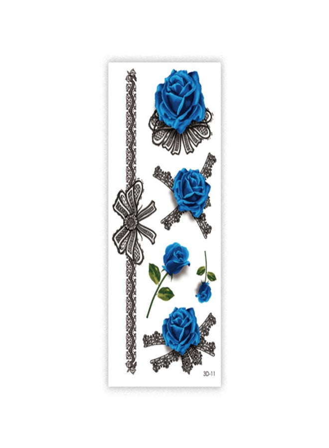 3D Temporary Tattoos Sticker for Women Body Art Tattoo Sticker 3D Butterfly Rose Flower Feather Tattoo Removable Waterproof Tattoo Paper - Image 5