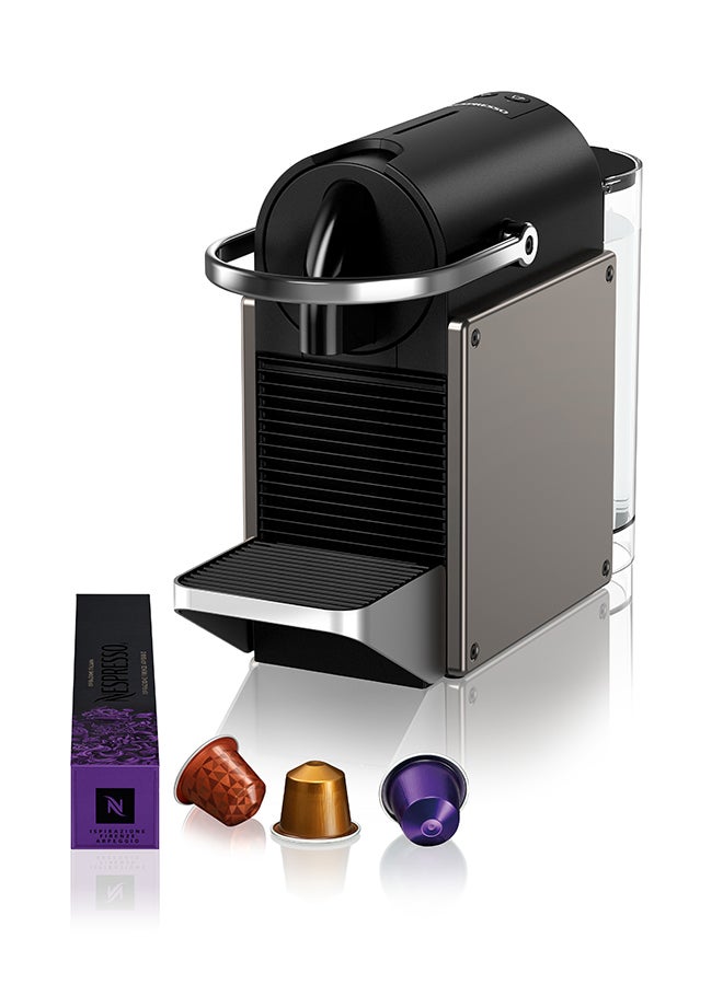 Nespresso Pixie C Coffee Machine By Nespresso, Titan, 0.7L (UAE Version) 0.7 L 1260 W C62-ME-TI-NE Titanium - Image 1