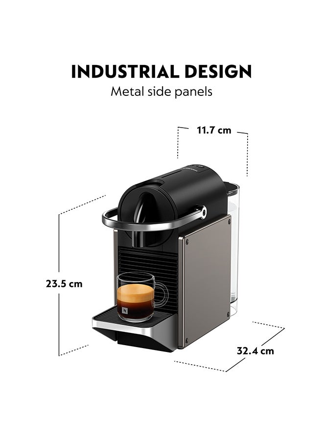 Nespresso Pixie C Coffee Machine By Nespresso, Titan, 0.7L (UAE Version) 0.7 L 1260 W C62-ME-TI-NE Titanium - Image 4