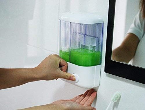 Divik Home and Bathroom Usable Head Liquid Soap Shampoo Touch Dispenser Easy Separated & Assembled Double Head Touch Soap Dispenser (1Pcs) - Image 3
