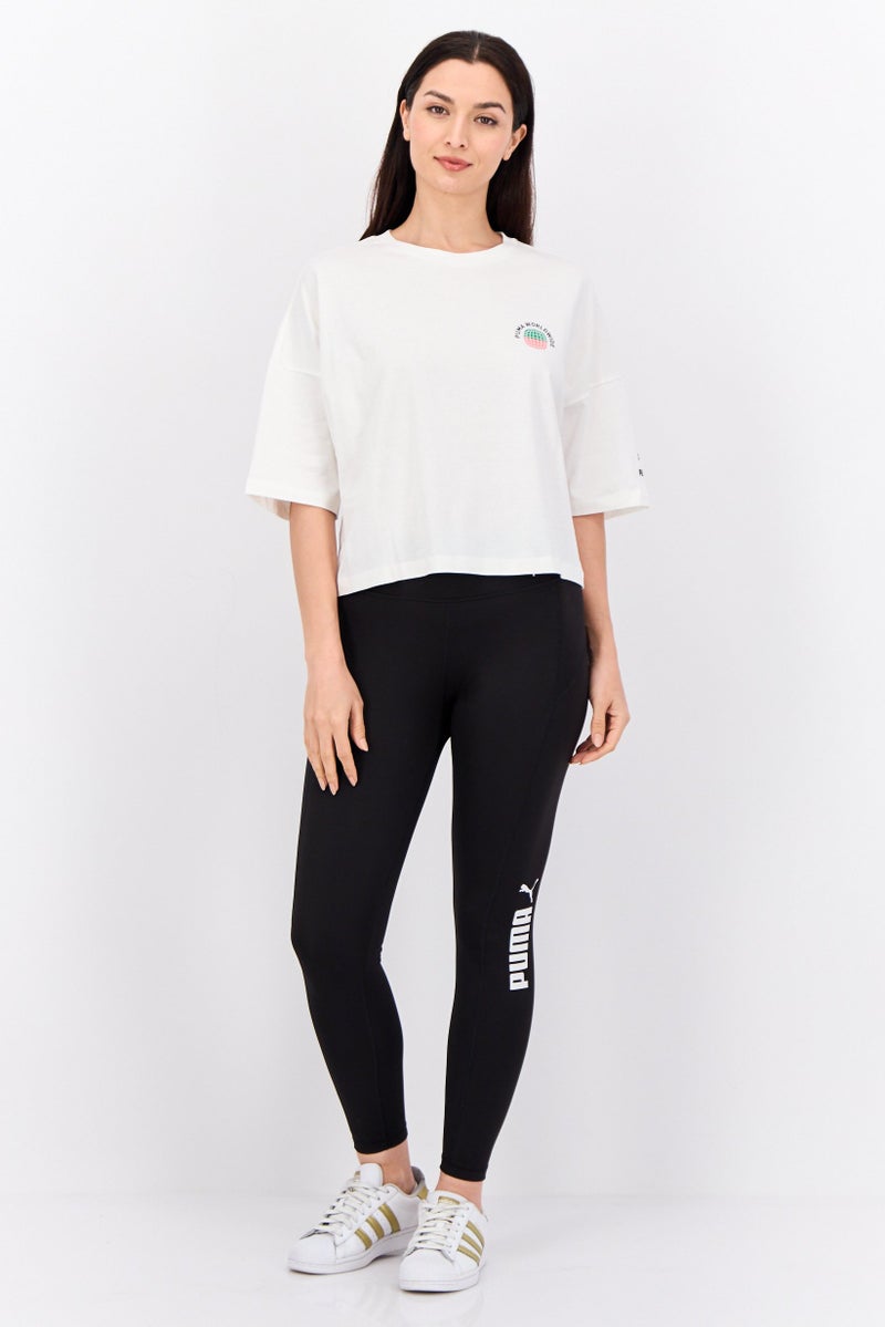 PUMA Women Sportswear Fit Short Sleeve Outdoor Top, White - Image 4