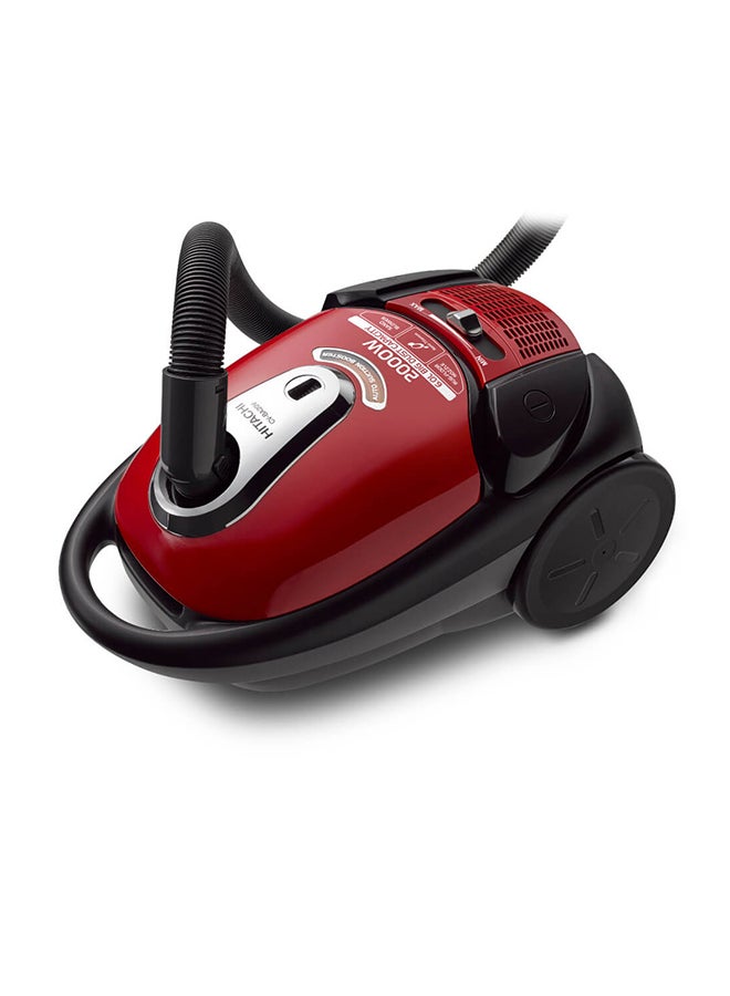 HITACHI Canister Bagged Vacuum Cleaner 6 L 2000 W CV-BA20VBRE Red - Image 2