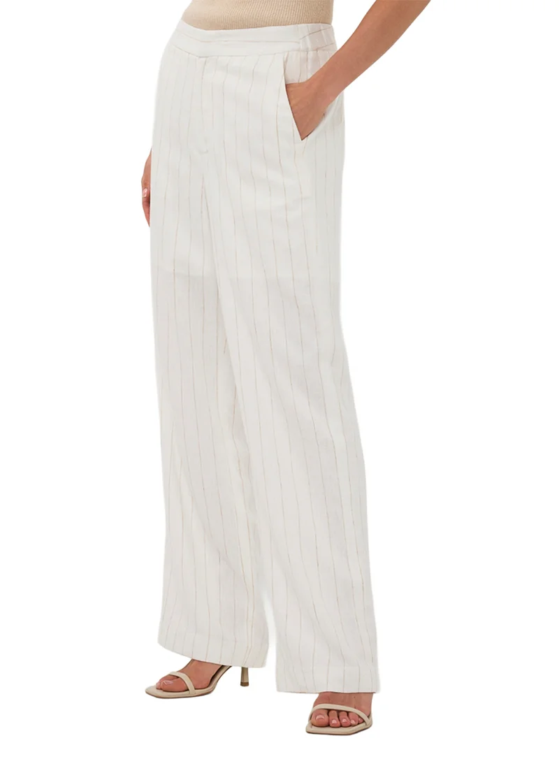 Esqualo Trousers Linen Striped