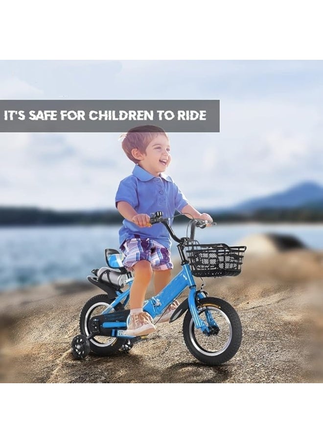 Cool Baby Kids Bike with Hand Brake and Basket for Ages 3-12 Years, 16 Inch Bicycles with Training Wheels and Fenders Children Bicycle  - Image 3