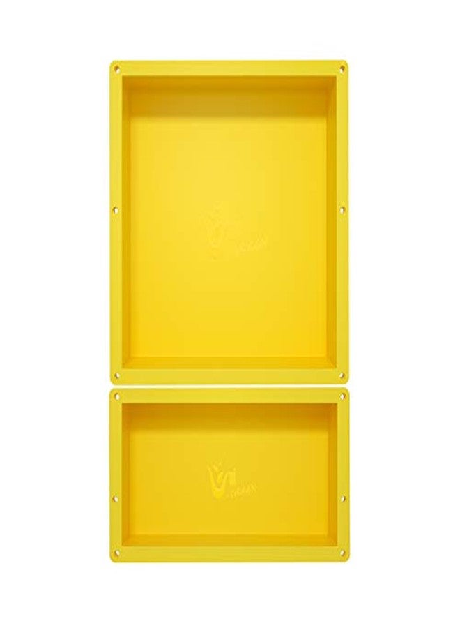 Uni-Green Tile shower niche 24X16 Double Shelves Shower Recess and Built In Shower Shelves in Bathroom Storage Easy Install - Image 1