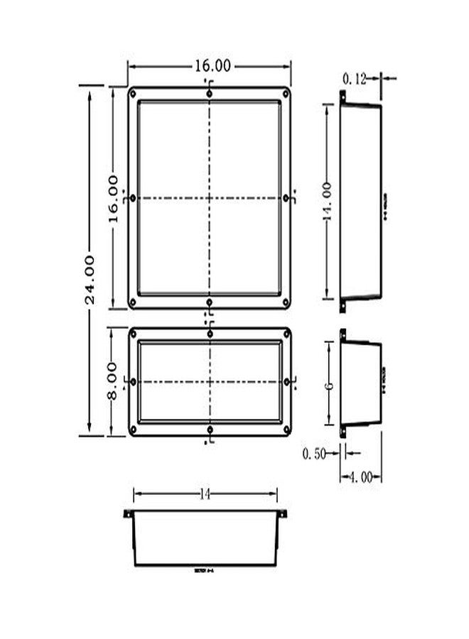 Uni-Green Tile shower niche 24X16 Double Shelves Shower Recess and Built In Shower Shelves in Bathroom Storage Easy Install - Image 2