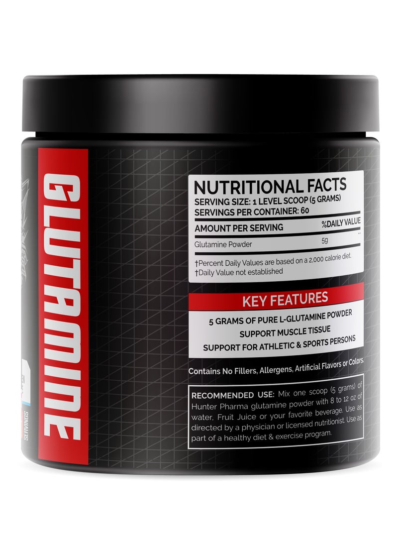 هانتر جلوتامين نقي من Hunter Pharma – 300 جم - Image 3