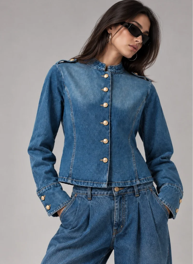 Napolean Button Up Denim Jacket