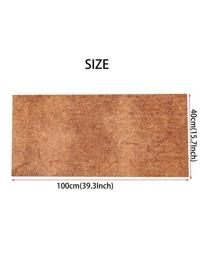 EIMQUVW 4 لفات 16x40 بوصة (40 سم * 100 سم) لفائف بطانة جوز الهند لفة بطانة جوز الهند سجادة غير زلقة للثلج والجليد أقمشة ألياف جوز الهند الطبيعية وسادة حيوانات أليفة - Image 3