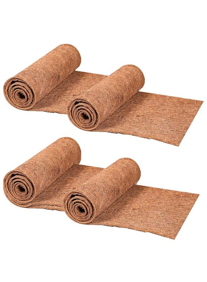 EIMQUVW 4 لفات 16x40 بوصة (40 سم * 100 سم) لفائف بطانة جوز الهند لفة بطانة جوز الهند سجادة غير زلقة للثلج والجليد أقمشة ألياف جوز الهند الطبيعية وسادة حيوانات أليفة - Image 1