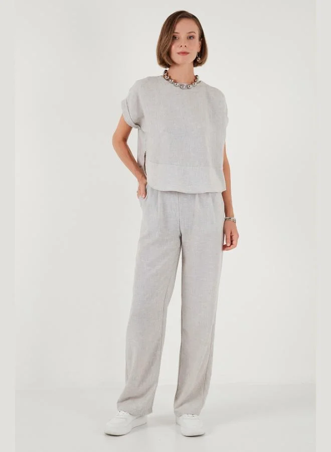 Lela Lela Regular Fit Wide Leg Suit for Women SET 67045982S4