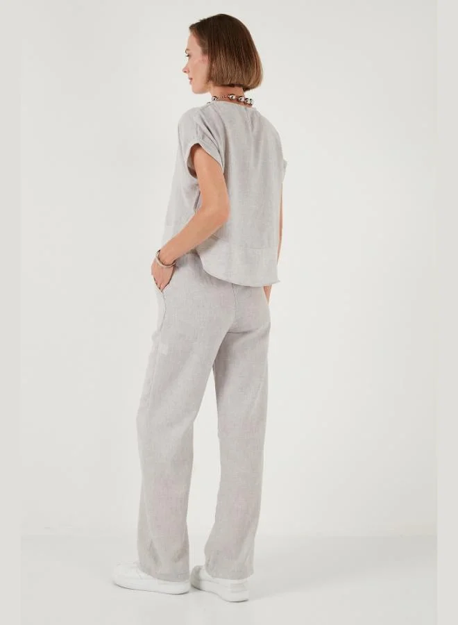 Lela Lela Regular Fit Wide Leg Suit for Women SET 67045982S4