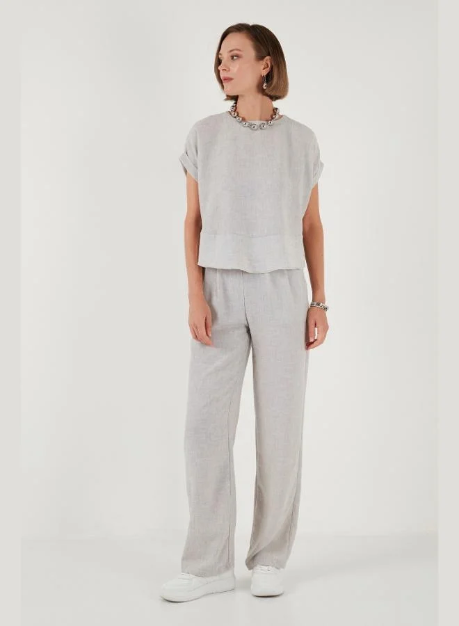 Lela Lela Regular Fit Wide Leg Suit for Women SET 67045982S4