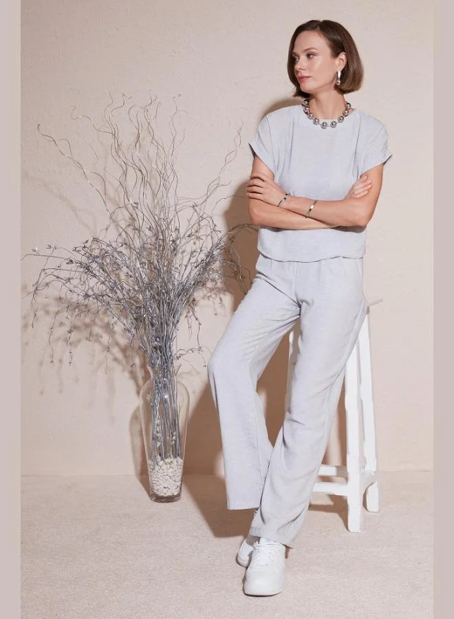 Lela Lela Regular Fit Wide Leg Suit for Women SET 67045982S4