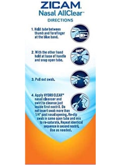 ZICAM Zicam Nasal AllClear Triple Action Nasal Cleanser with Cooling Menthol, 10 Count  - Image 3