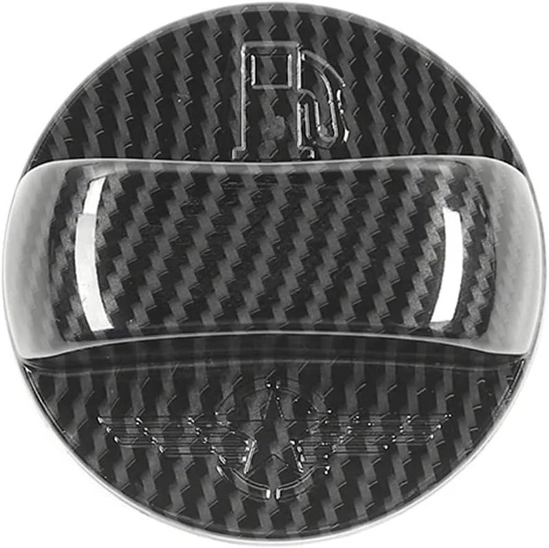 Carbon Fiber Black ABS Fuel Tank Cap Cover Compatible With Suzuki Jimny 2010 Plus - Image 1