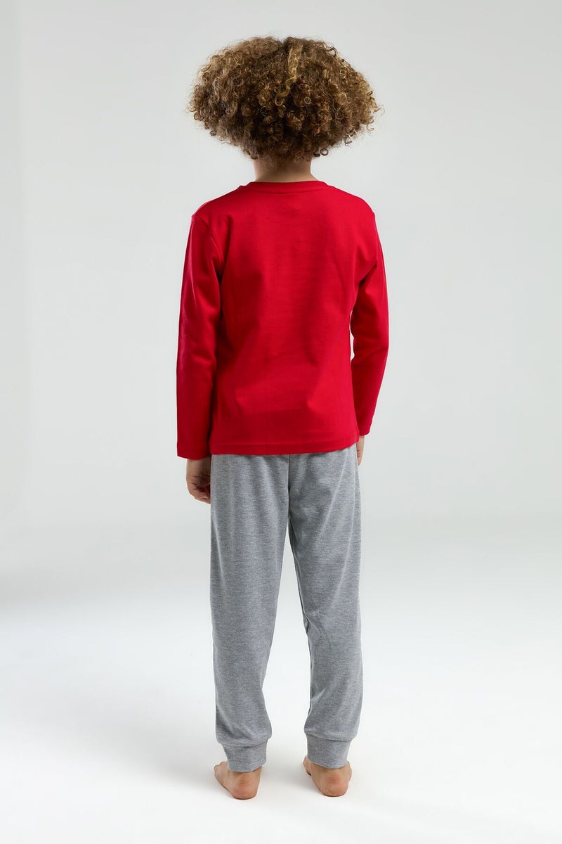 U.S. Polo Assn. Boys Red Pyjama Set - Image 3