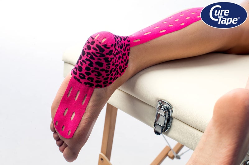 CureTape Art | Kinesiology Tape for Body Pain | Elastic Therapeutic | Waterproof Athletic | Long-Lasting Medical K (Pink Leopard) - Image 5
