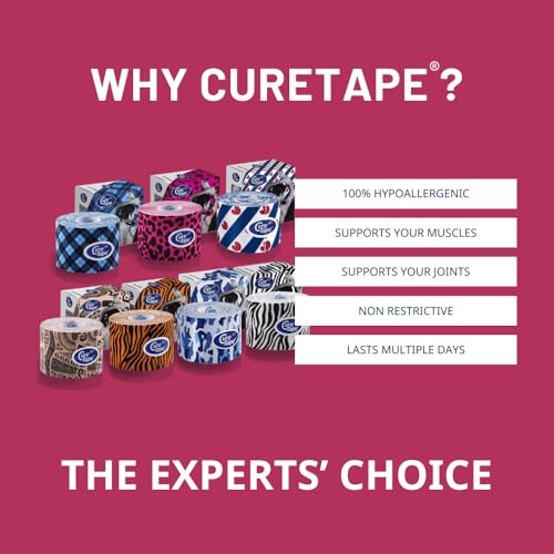 CureTape Art | Kinesiology Tape for Body Pain | Elastic Therapeutic | Waterproof Athletic | Long-Lasting Medical K (Pink Leopard) - Image 3